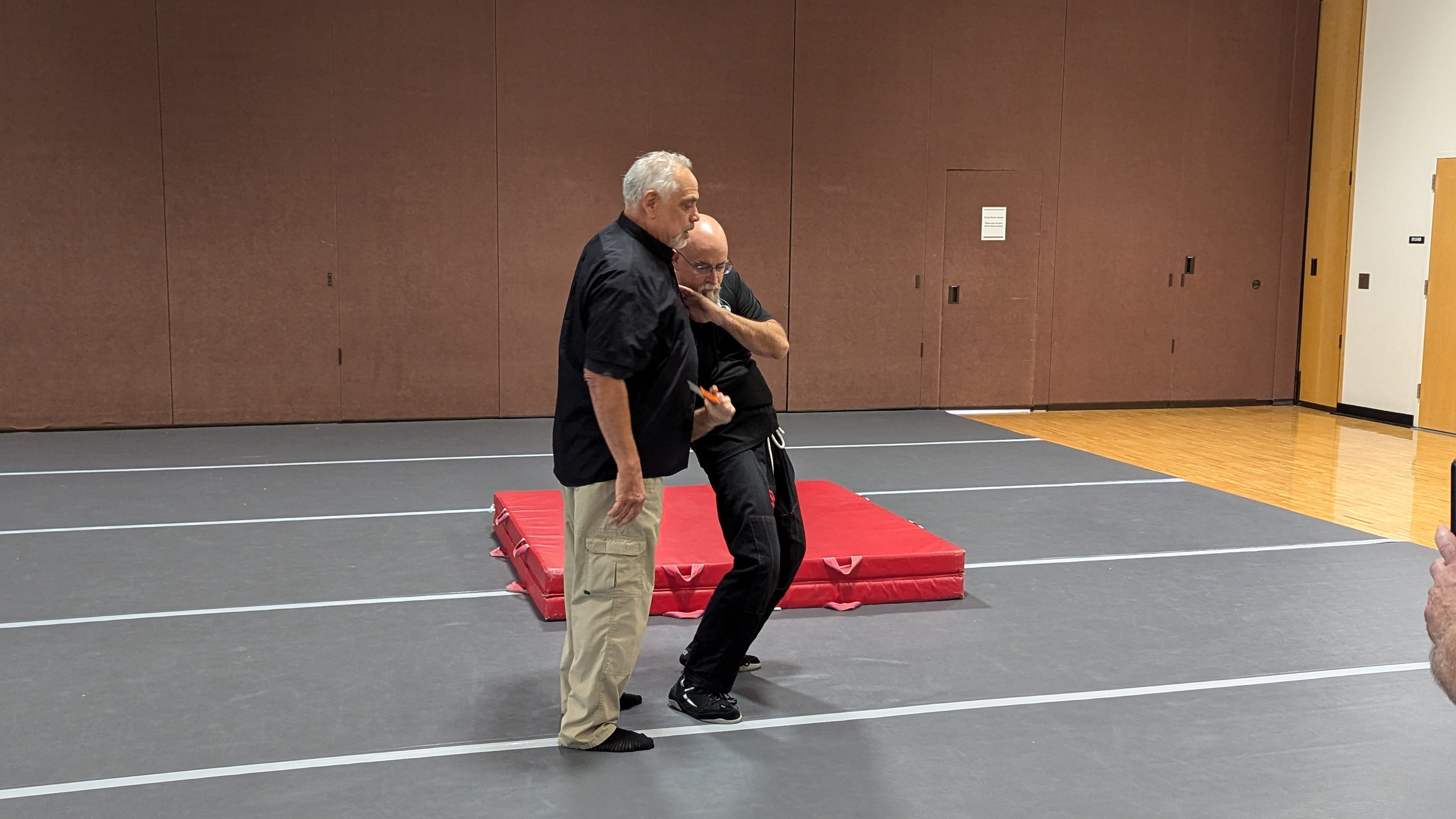 Chris showing the ropes!